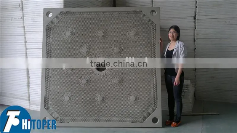 Filter plate made of GFPP sealed by silica gel strip for sale