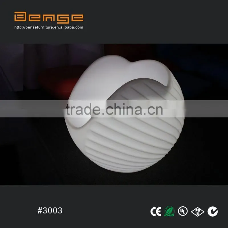 2016 new Hug curve sofa plastic LED sofa
