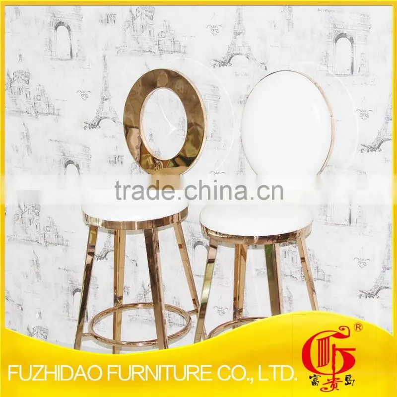 Hot sale stainless steel gold bar chair for cafe