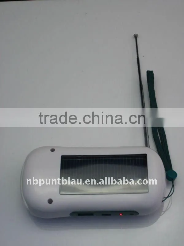 solar charger with radio