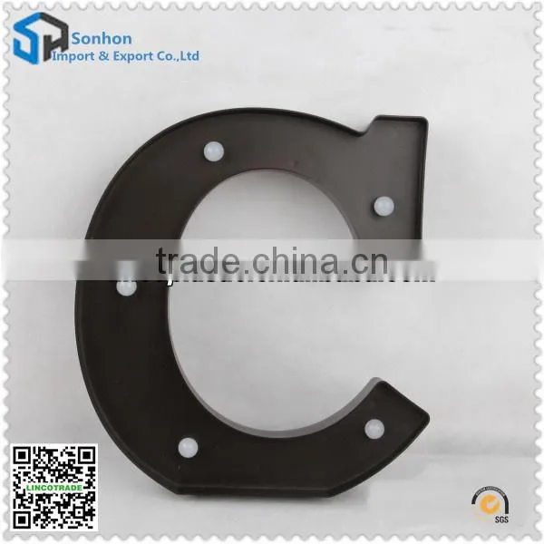 New Style Plastic LED Lighted Letters/ Letter" C" Decoration Lamp With Battery