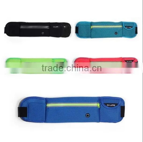 2016 Latest Outdoor Sports Running Waist Bag Fasion Design Anti-theft Running Waist Bag Running Belt For Sale