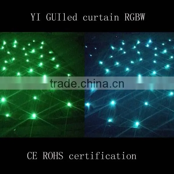 20cm Led Video black fireproof cloth curtain
