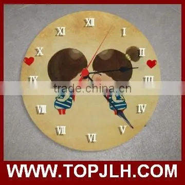 2017 Hot Sell Christmas gift custom photo printed wall clocks sublimation blank wall clocks for sublimation
