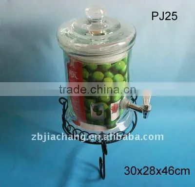 glass jar with tap / glass jars with tap