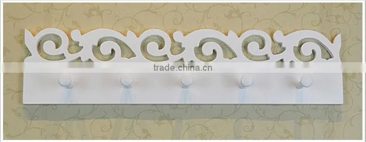 European white fashion wooden wall shelf