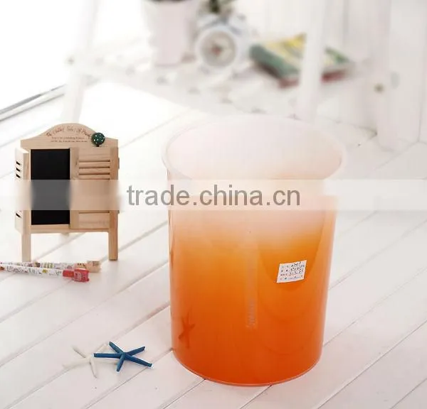New item two-tone dustbin plastic garbage can