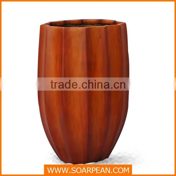 Home Decorative Fiberglass Outdoor Flower Vase