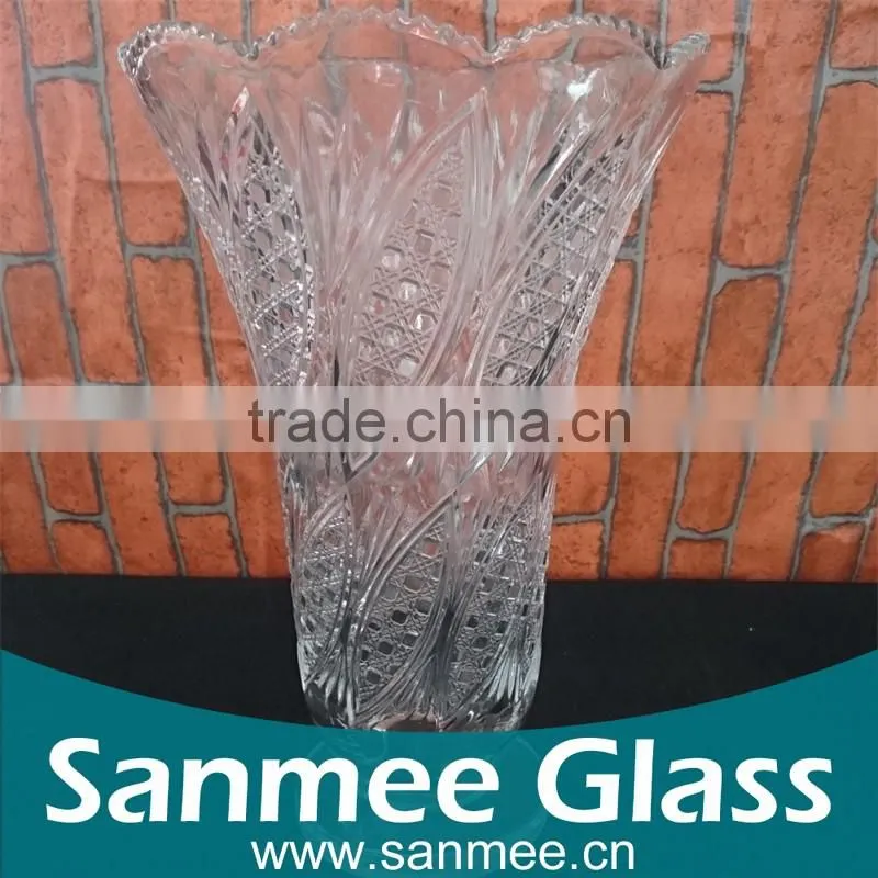 Decorative Glassware Flower Glass Vase Home Tall Glass Vases