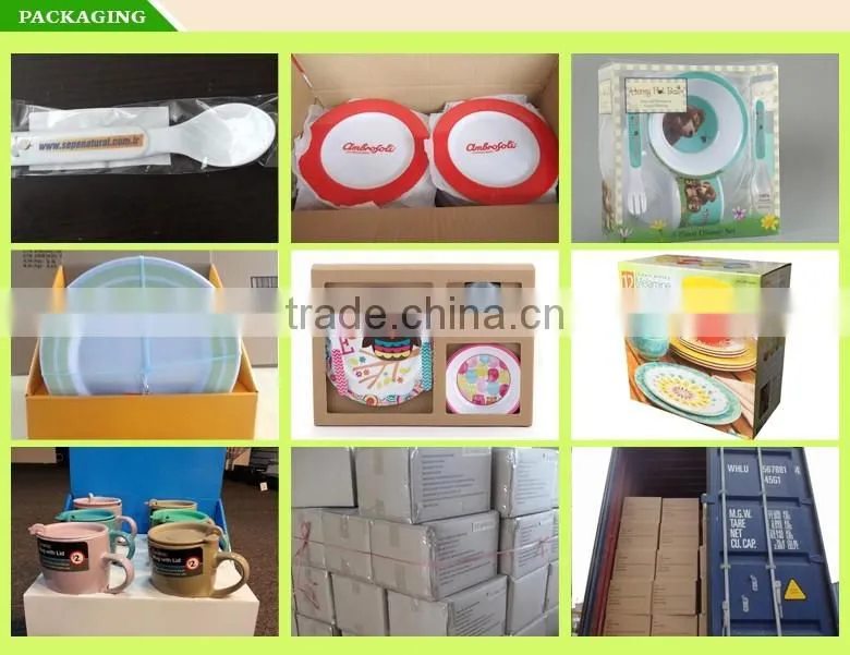 China suppliers Dishwahser safe break-resistant dining table set, home melamine dinnerware for USA & EU market