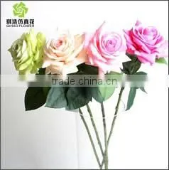 Wholesale artificial plant new dsign 3 heads silk tulip flower
