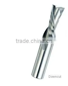 Solid Carbide Two Flute Spiral Finishing Tool For Plastic-Upcut/Downcut