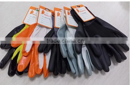 DDSAFETY 13Gauge Nitrile Coated Working Gloves