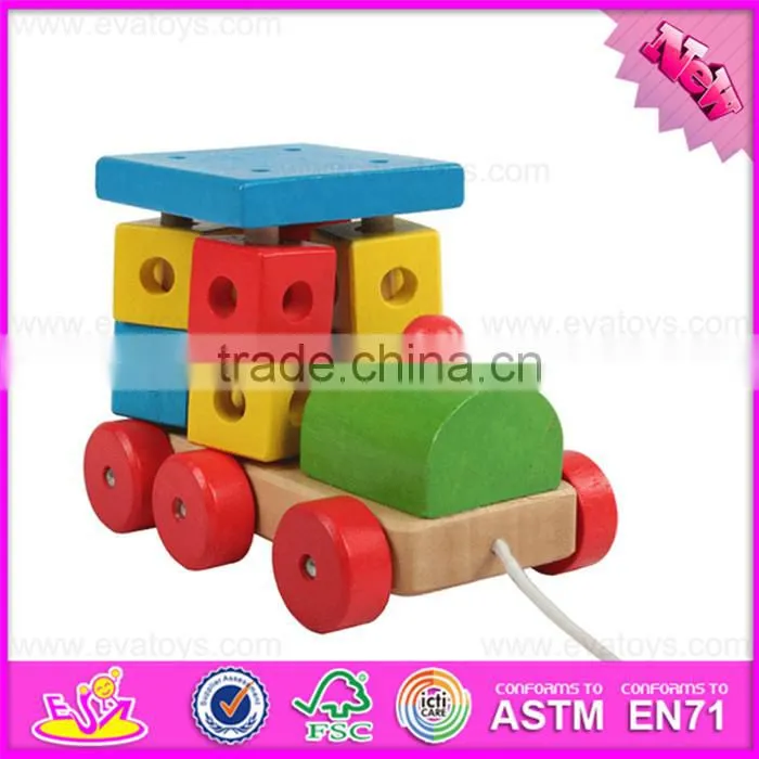 2016 hot sale wooden toddler toy car, most popular wooden toddler toy car W05C072