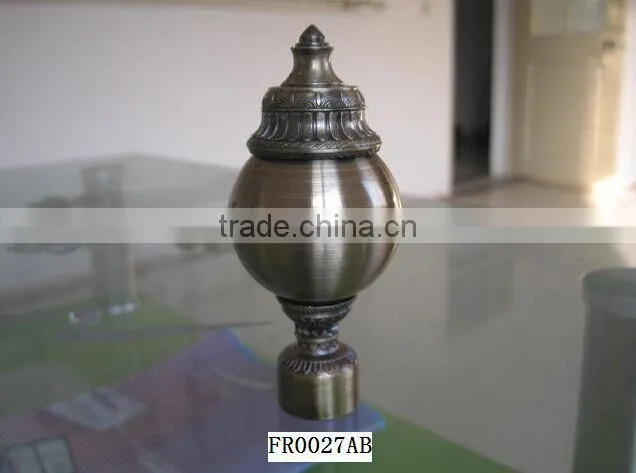 good plating curtain rod with ball finals