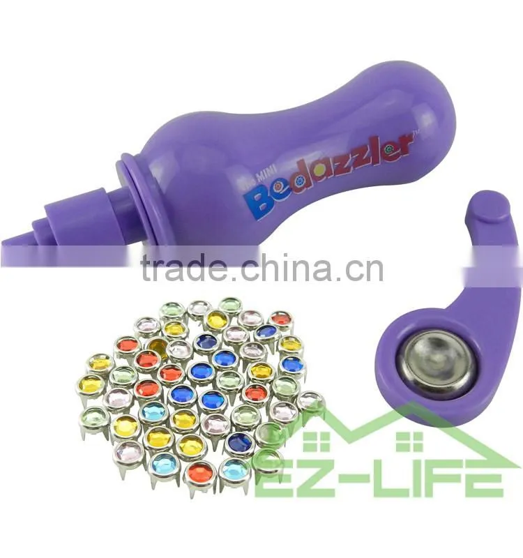 Mini bedazzler clothing nail rivet rhinestones DIY setter tool kit