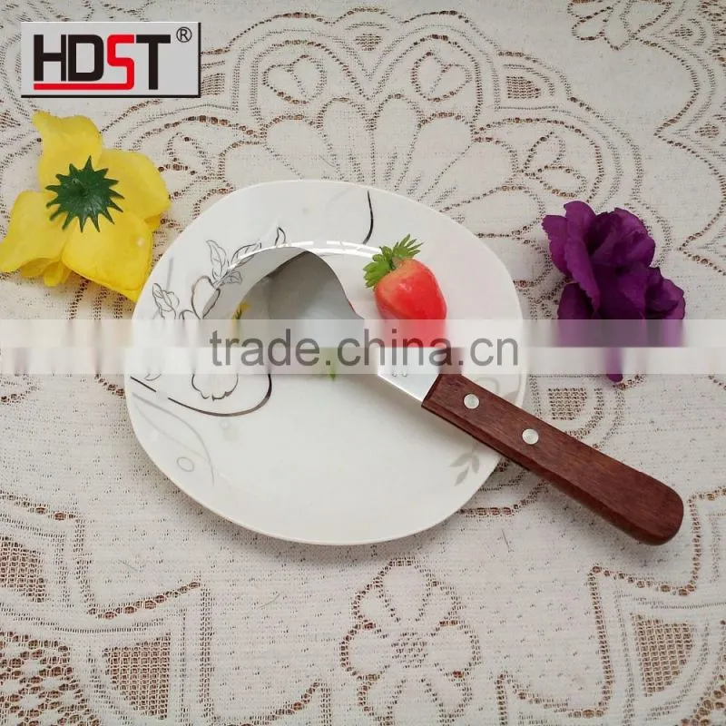 Good quality 430 stainless steel ice spade with wooden handle direct sale by factory