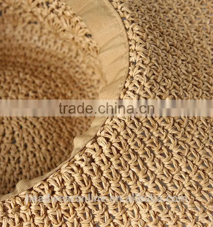Summer Trendy Hollow-out Outdoor Sun Protection Straw Hats Sombrero