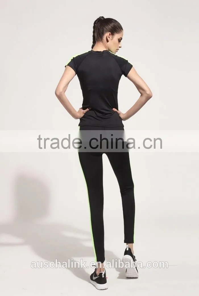 2016 hot sale ladies cheap sport dry fit soft hand feel gym pants