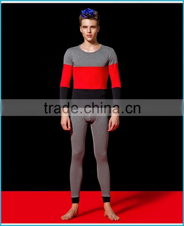 New Products 2016 Innovative Heated Thermo Underwear Set Cotton Fashion Base Layer Underwear For Men Custom