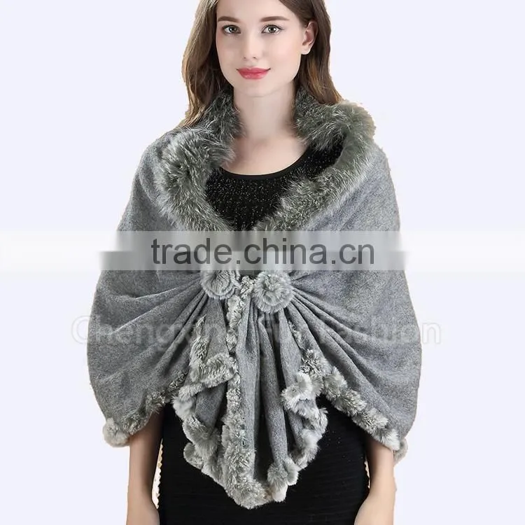 CX-B-P-69B Best Selling Cashmere Wool Women Fashion Scarves ans Shawls