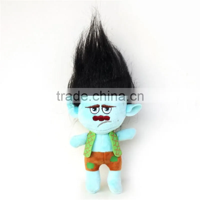 Top selling cute DreamWorks Magic Hair elf doll magical trolls Bobbi plush toy