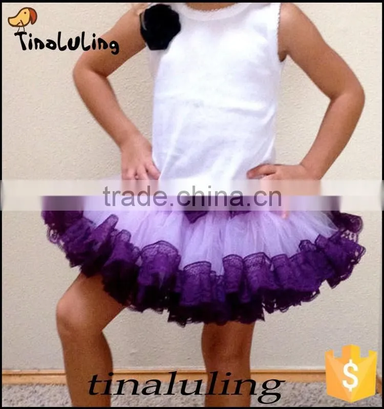 fashion new baby girls cream lace pettiskirts kids tutu skirts for 2-8 years fluffy tutus