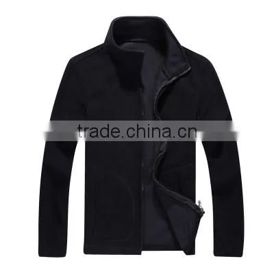 Fashion Design Long Zipper Men Hooded Fleece Jacket