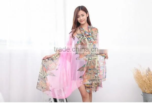 High grade many pattern and color choice 195*150cm long style for 4season silk shawl beautiful silk scarf