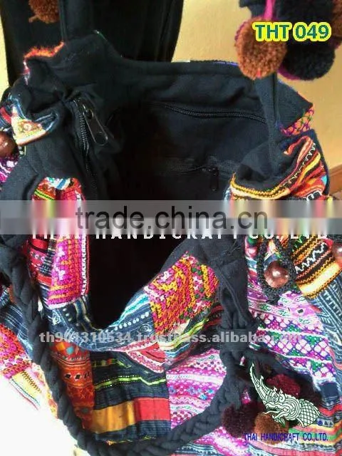 Hmong Embroidered HMONG Hill Tribe Tote Hand Bag