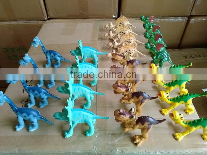 12pcs PVC plastic farm animal cartoon figure toy 3D plastic toy