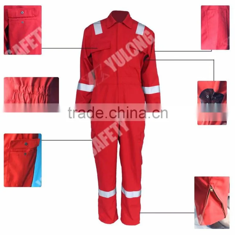 Oeko-tex 100 EN11611 EN11612 safety autumn coveralls for worker