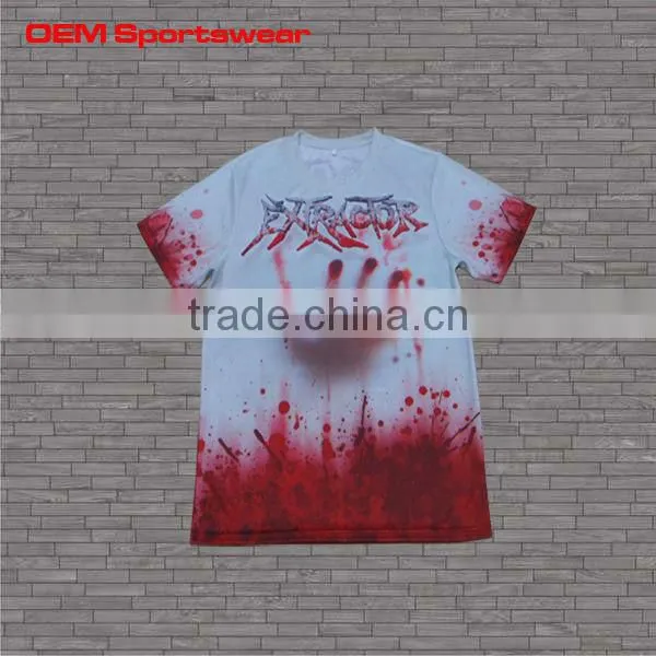 Fashion custom dry fit 3d t shirt design