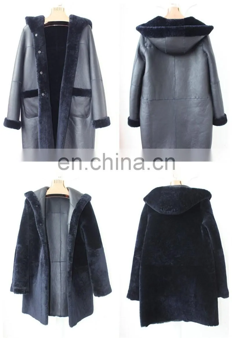 Wholesale New Style Cheap Beautiful Sheep Fur Made Winter Coat Girls