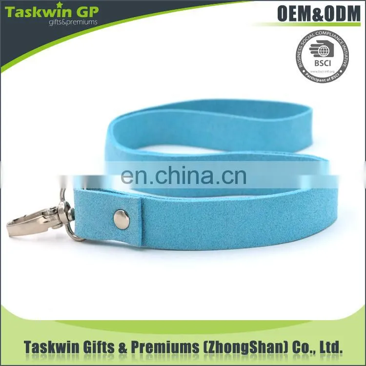 Wholesale cheap custom printed Leather neck lanyards no minimum