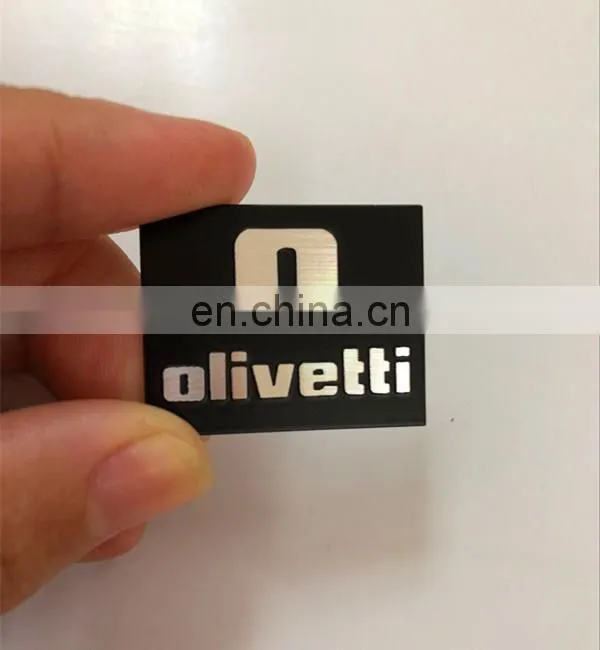 Customized 3D metal black audio system logos