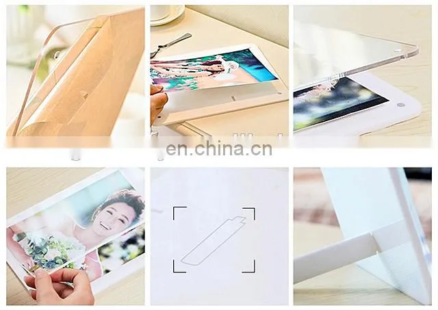 Guangzhou factory supply love wedding acrylic picture frame