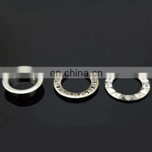 Rhinestone nickle metal brass eyelet washer