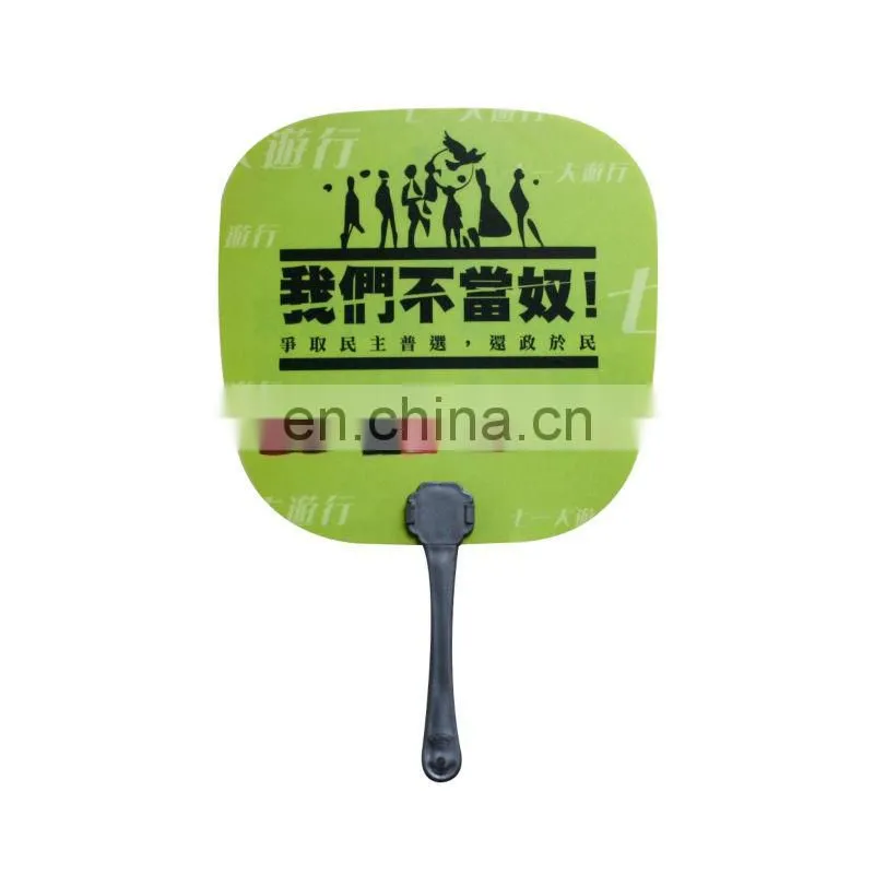 paypal customising unusual designed plastic hand fan ribs
