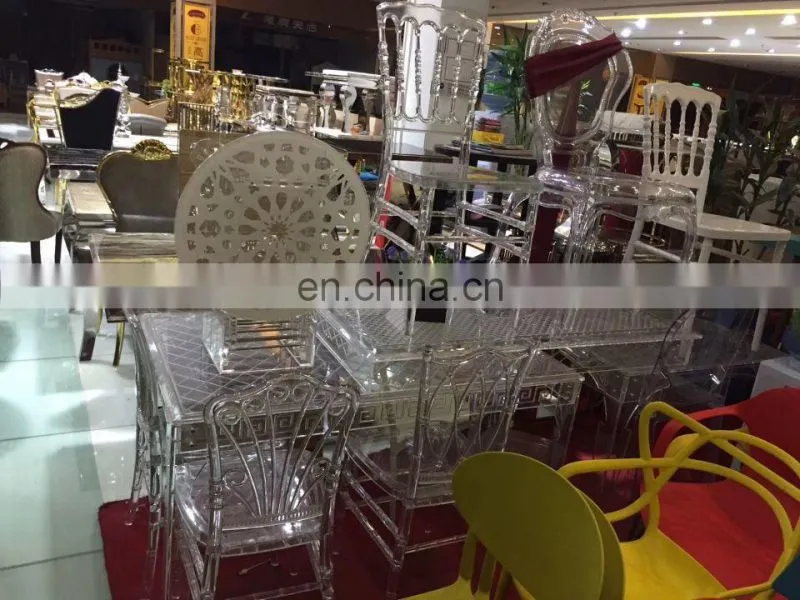 wholesales cheap clear acrylic princess banquet chair