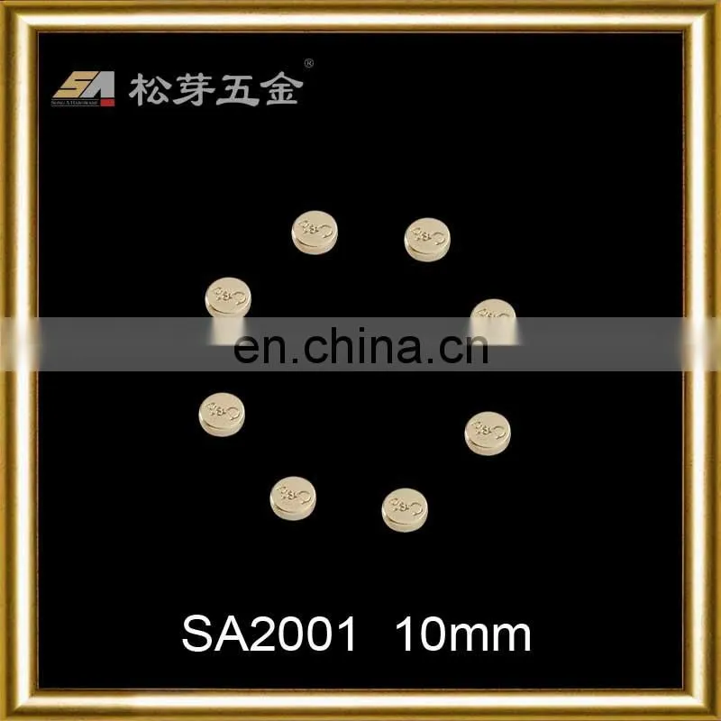SA2001 metal rivets for leather bags with engrave logo