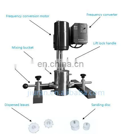 JR-550 High Speed Paint High viscosity liquid Laboratory Disperser Dispersing machine Sand Ball Mill