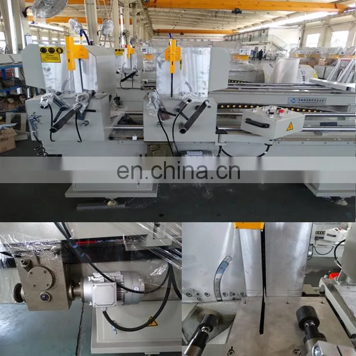 double head cutting saw for aluminum and upvc profile/window machine