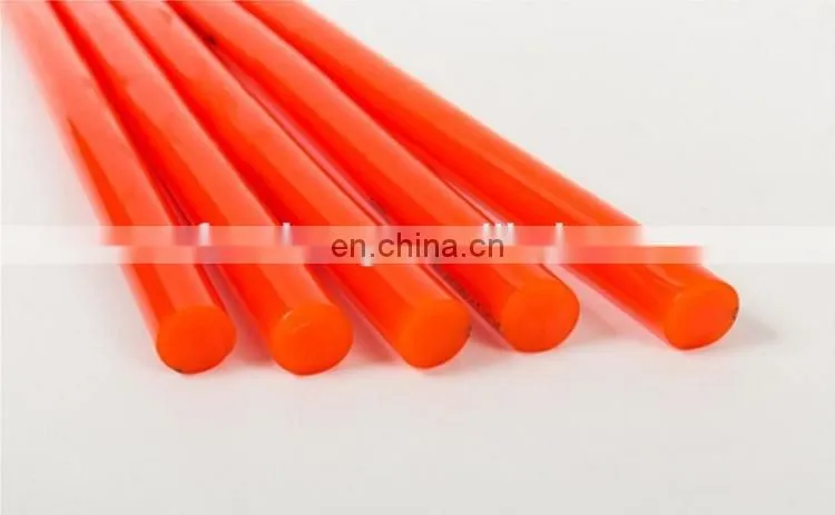 Orange color rough smooth PU timing belt round belt