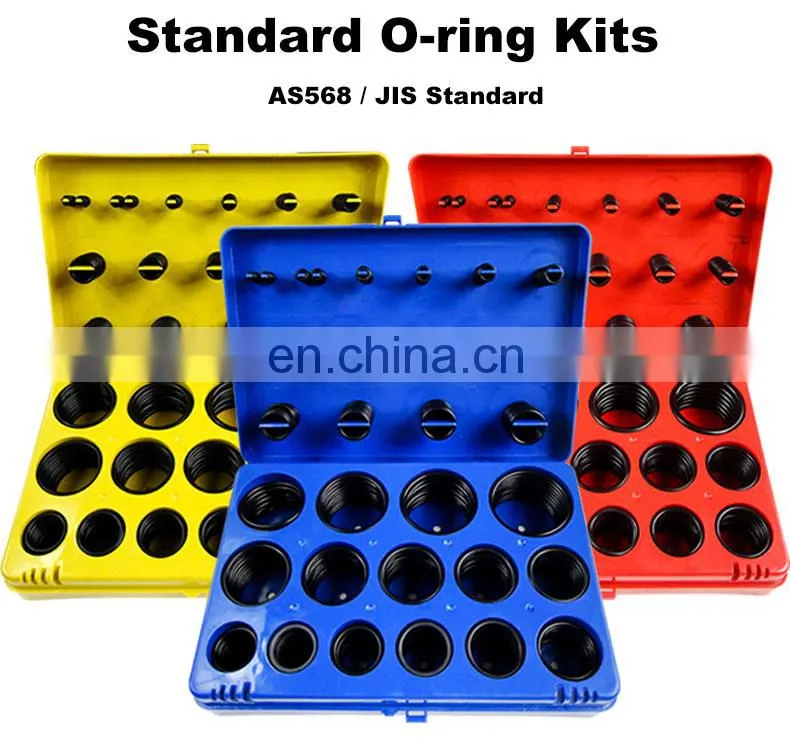 Accept Custom Rubber Silicone O Ring Set NBR FKM FFKM EPDM HNBR Kit Orings VMQ Buna Nitrile FPM Oring Box with High Quality