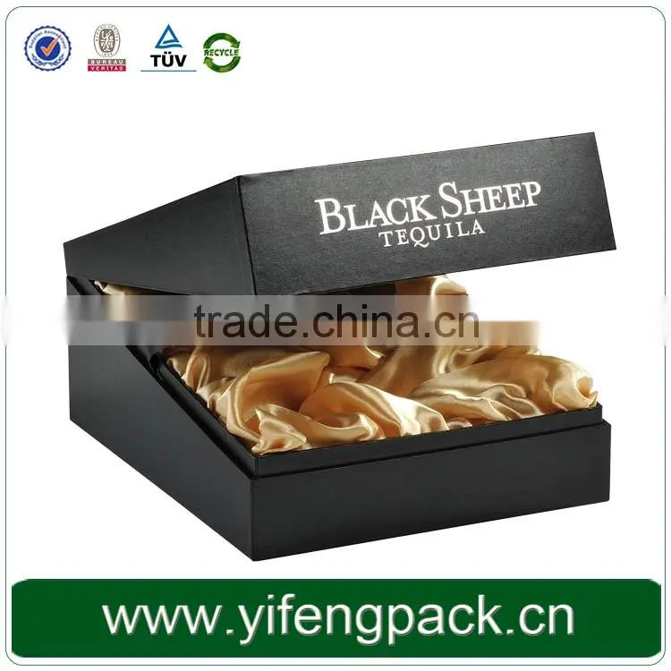 Top quality products handmade single bottle luxury leather empty cardboard paper wine packaging box wine box