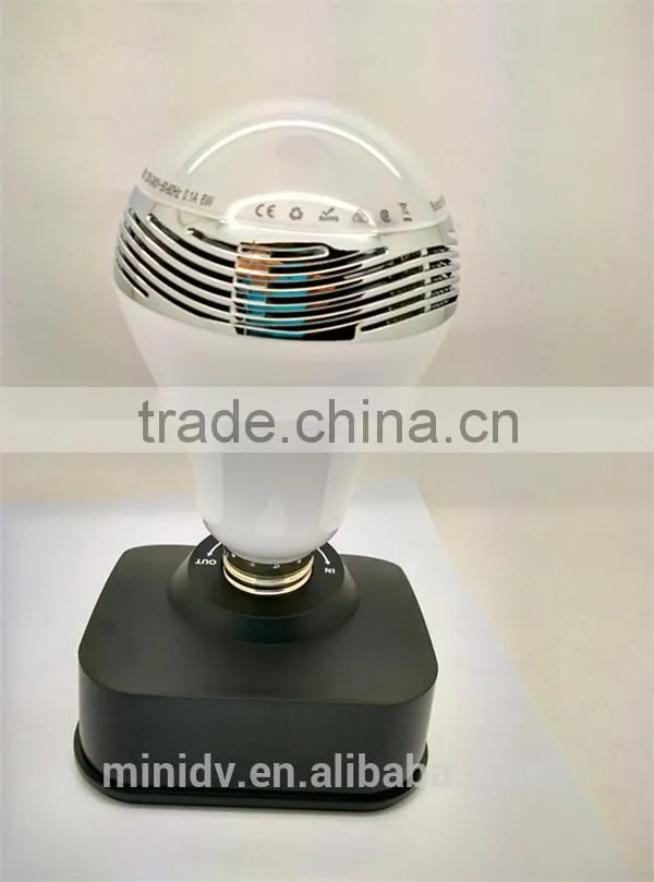 AC100-240V Working Voltage E27/B22 Base RGBW LED Bluetooth Bulb Speaker with Free Controlling APP for Android & IOS Smartphones
