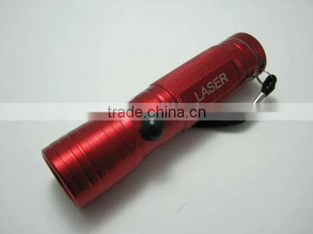 Aluminum mini torch light 8+1 LED