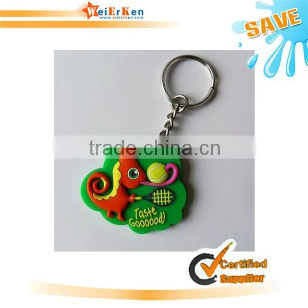 custom shape with logo epoxy soft custom keychain,double side keychain
