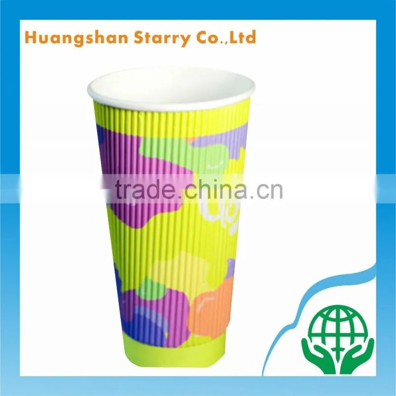 Different Design Customized 2oz-20oz Ripple Wall Cups